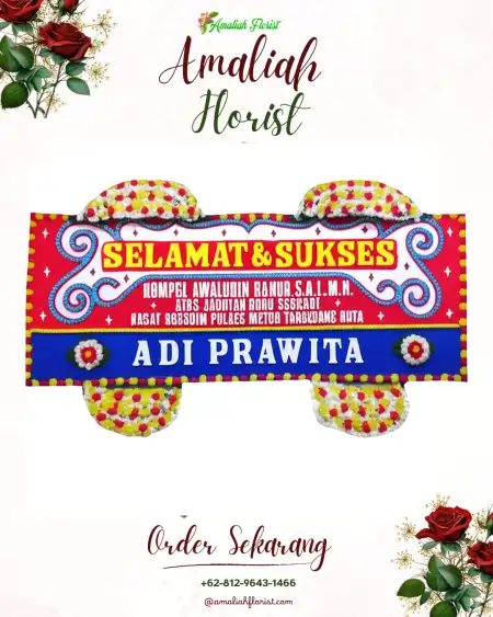 Papan Bunga Ucapan Selamat pangatikan